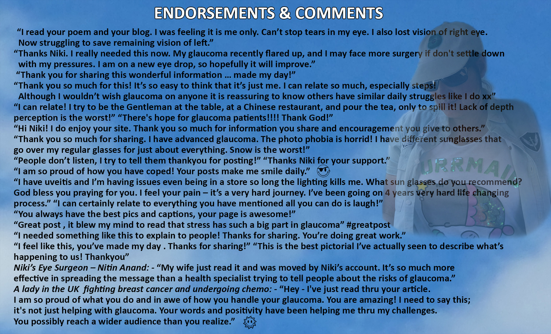 Glaucomarize Endorsements